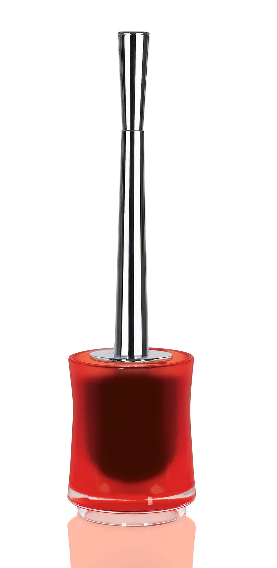 SYDNEY-ACRYLIC CLEAR RED ESCOBILLERO 38 CM