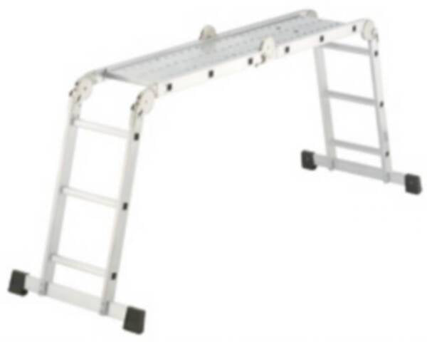 Escalera ALU ProfiStep combi 4x3 peldaños