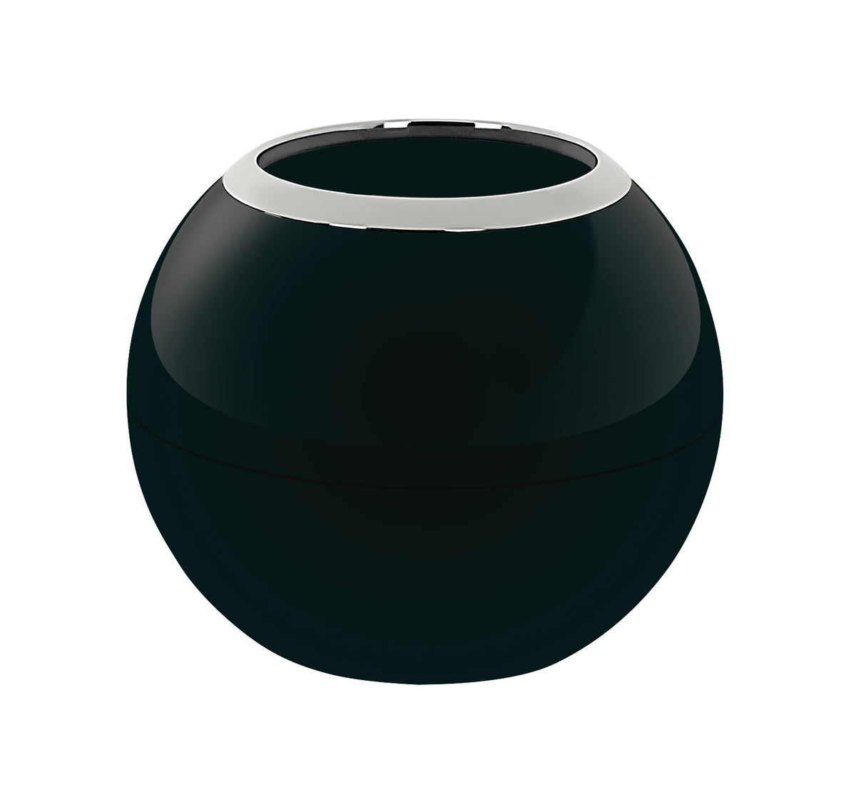 BOWL-SHINY BLACK VASO 8.5CM