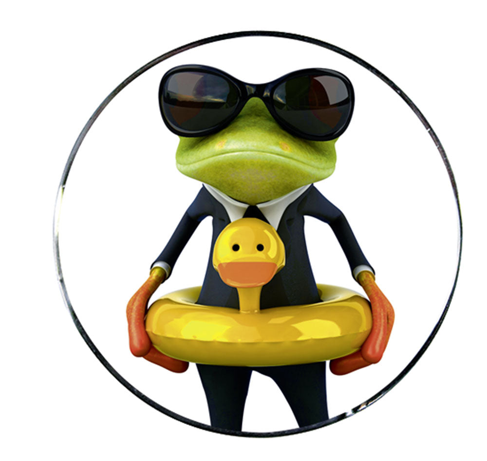 BOWL-SHINY TAPON DISEÑO ROCKY DUCKY GREEN