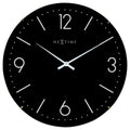 Reloj Pared Ø 35 cm  - Cristal en cúpula NEGRO- 'Basic Dome'