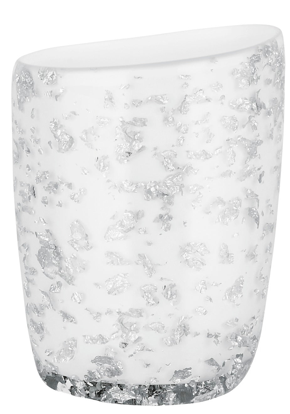 ETNA-GLITTER WHITE  VASO 12.5 CM