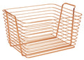 CESTA METALICA GRANDE CLASSICO COBRE 21,5x36,6x29,7cm