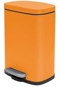AKIRA MATT-ORANGE 5L cubo PEDAL 30cm