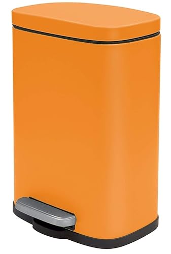 AKIRA MATT-ORANGE 5L cubo PEDAL 30cm