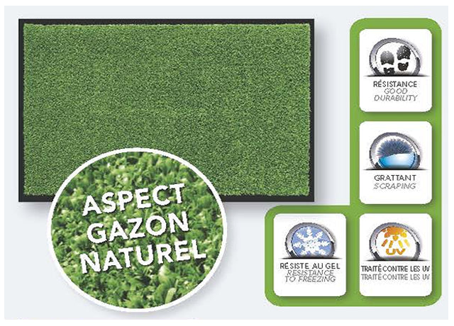 FELPUDO CESPED-PVC 43X75 EXTERIOR