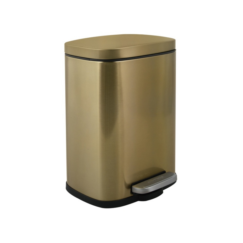 AKIRA MATT-GOLD 5L cubo PEDAL 30cm