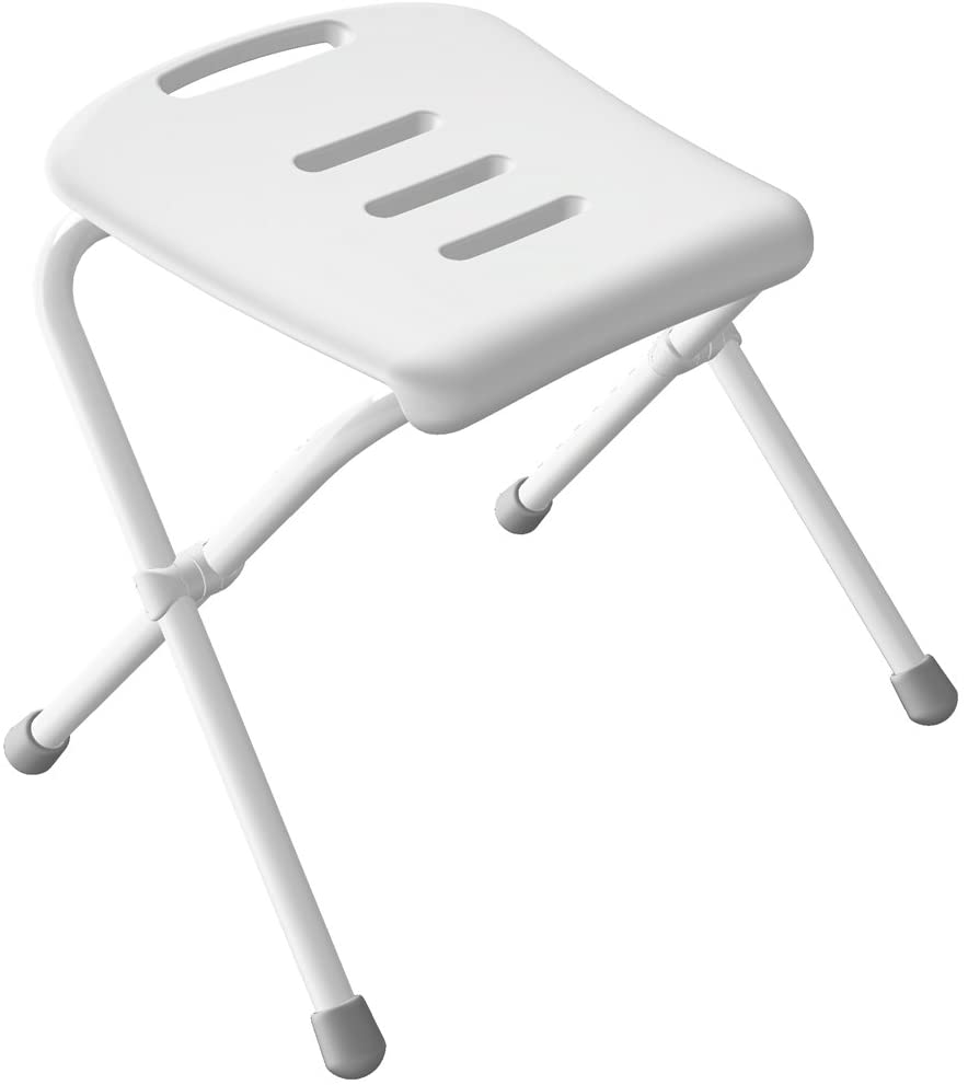 VIVAWELL TABURETE PLEGABLE BLANCO DE SEGURIDAD
